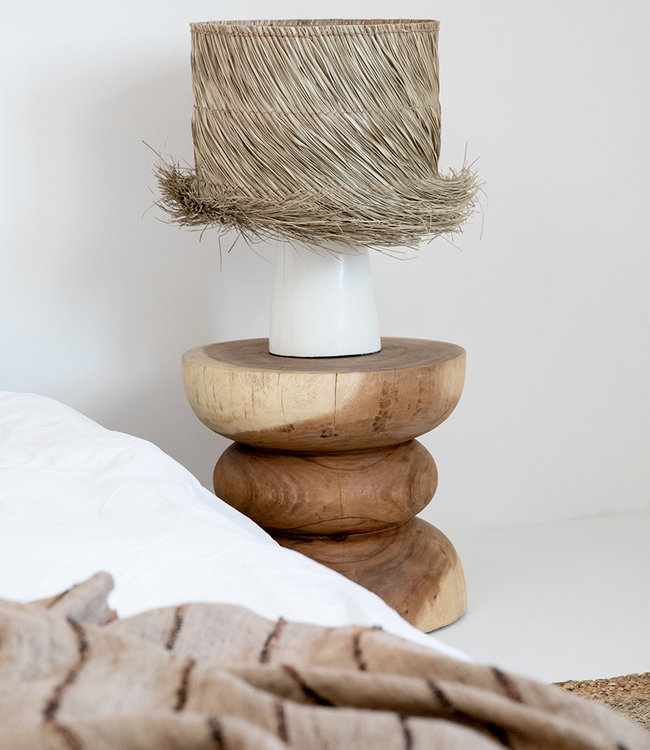 Bazar Bizar The S'il Vous Plaid - Beige & Zwart - L130 x B170 cm