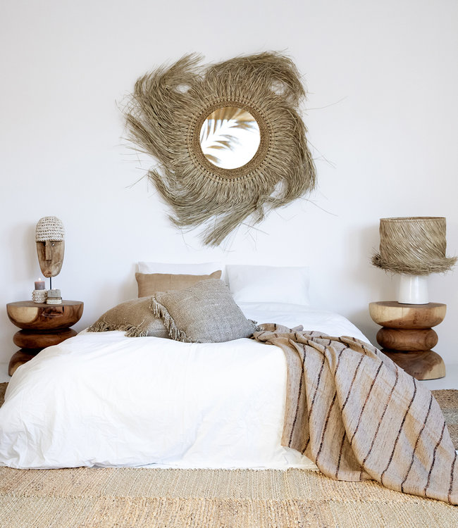 Bazar Bizar The S'il Vous Plaid - Beige & Zwart - L130 x B170 cm