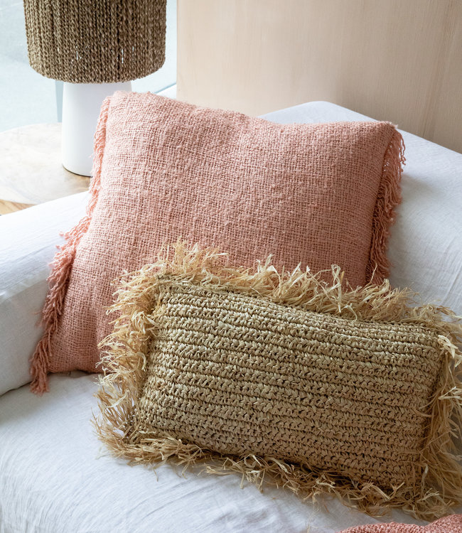 Bazar Bizar The S'il vous Plaid - Zalm Roze - L130 x B170 cm