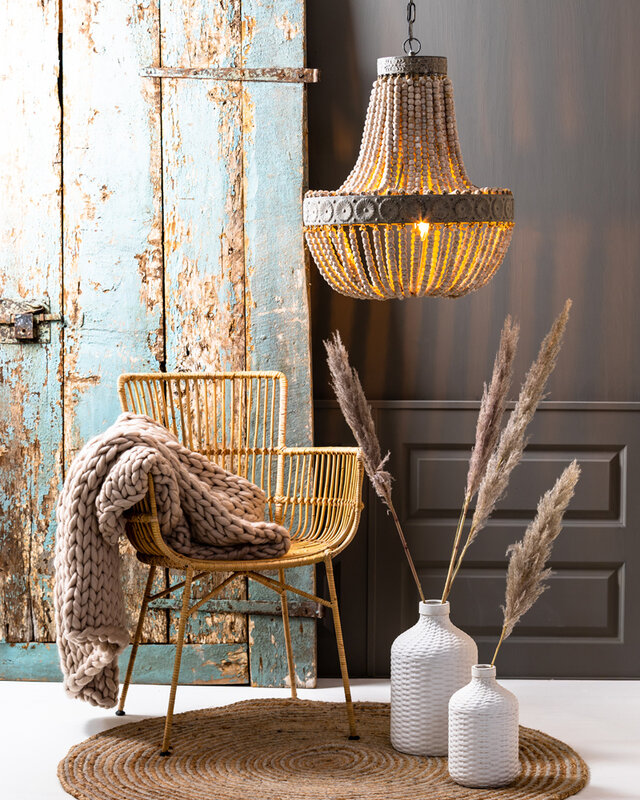 Light&Living Luna Kralen Hanglamp - 51 x H63 cm
