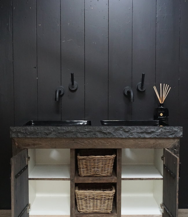 Rene Houtman Robuust Oud Eikenhouten Badkamermeubel - Bruut