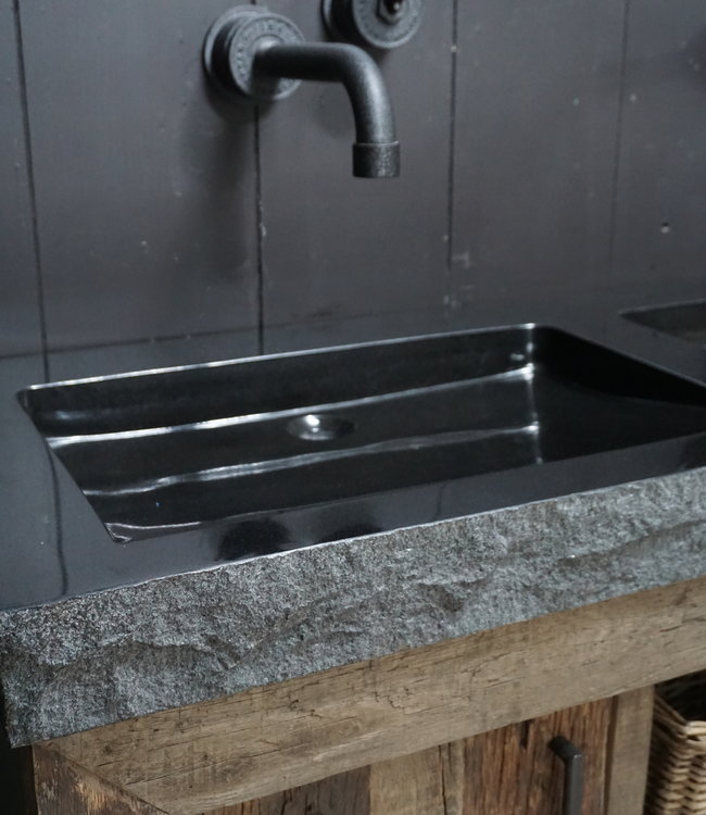 Rene Houtman Robuust Oud Eikenhouten Badkamermeubel - Bruut