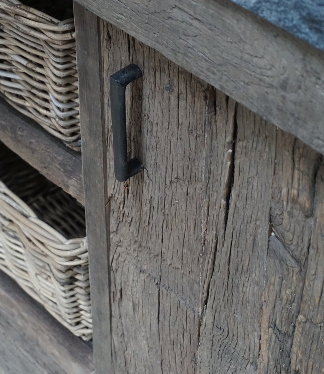 Rene Houtman Robuust Oud Eikenhouten Badkamermeubel - Bruut