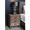 Oud houten nachtkastje 3 lades 50x35x60 cm