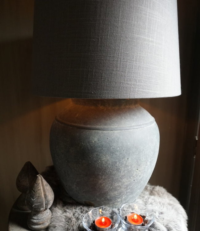 Brynxz Grijze Lampenkap - 40 x 45 x 26 cm