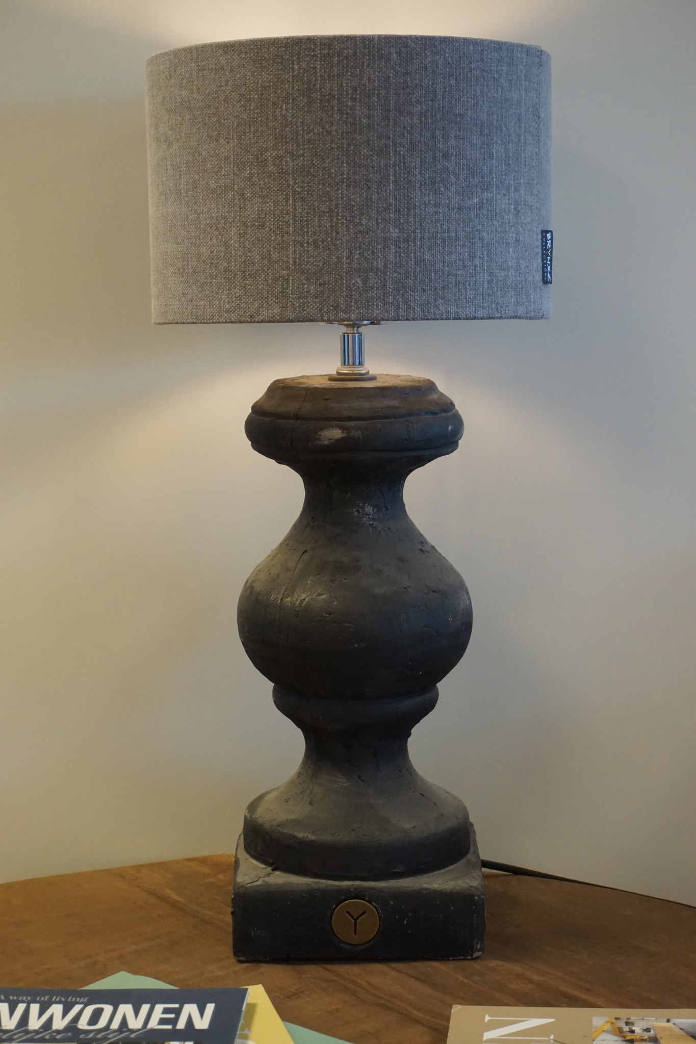 Brynxz Baluster Tafellamp - Zonder Lampenkap - 17 x 43 cm
