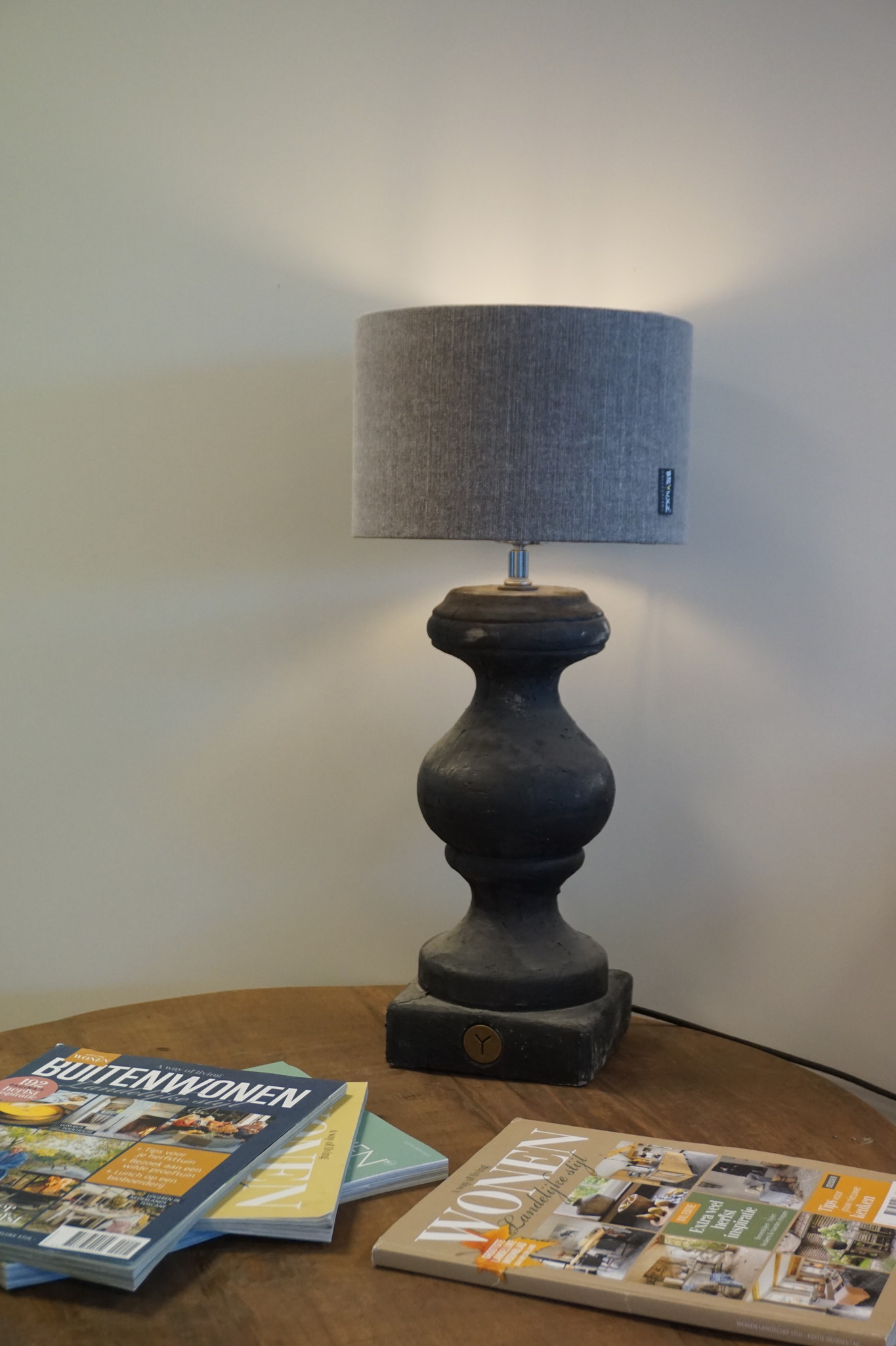 Brynxz Baluster Tafellamp - Zonder Lampenkap - 17 x 43 cm