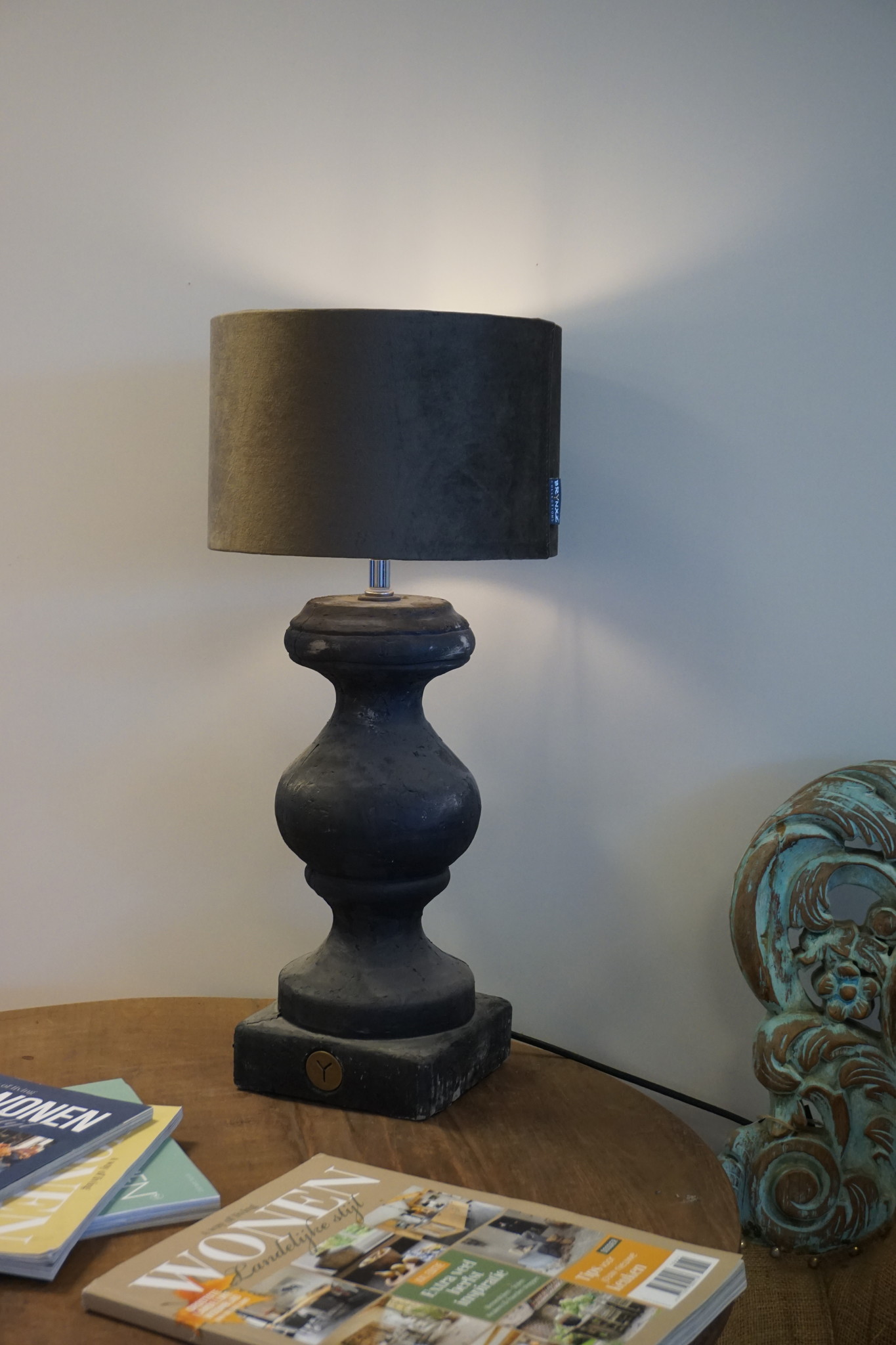 Brynxz Baluster Tafellamp - Zonder Lampenkap - 17 x 43 cm