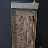 Rene Houtman Oud Eikenhouten Geborsteld Toiletmeubel 1 deur + Gefrijnde Fontein Rene Houtman Oud Eikenhouten Geborsteld Toiletmeubel 1 deur + Gefrijnde Fontein