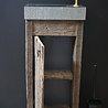 Rene Houtman Oud Eikenhouten Geborsteld Toiletmeubel 1 deur + Gefrijnde Fontein Rene Houtman Oud Eikenhouten Geborsteld Toiletmeubel 1 deur + Gefrijnde Fontein