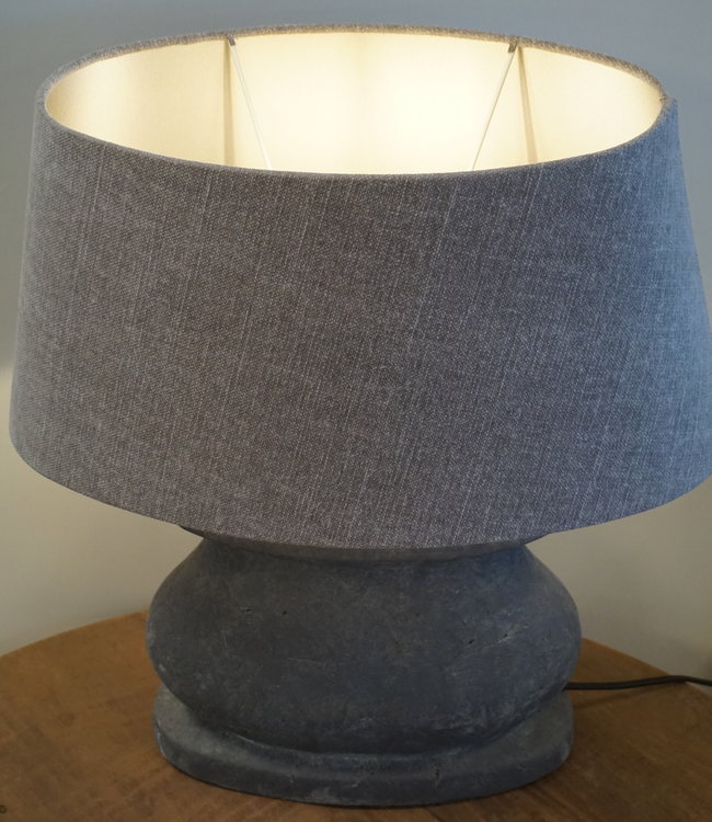 Brynxz Ovalen Lampenkap - Steenkleur - 45 x 35 x 22 cm