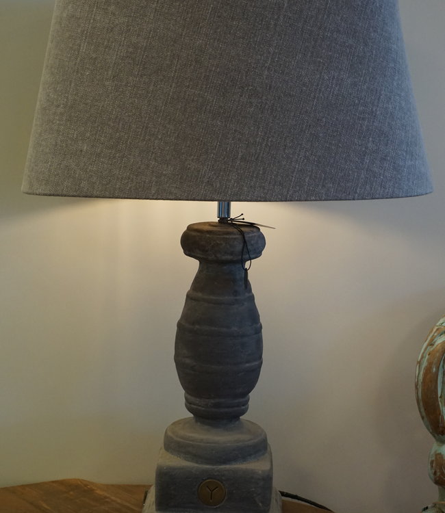 Brynxz Ovalen Lampenkap - Steenkleur - 45 x 35 x 22 cm