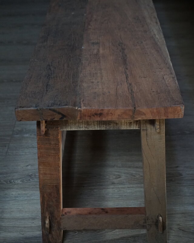 Rene Houtman Eetkamerbank Oud Hout L180 x B33 x H46 cm