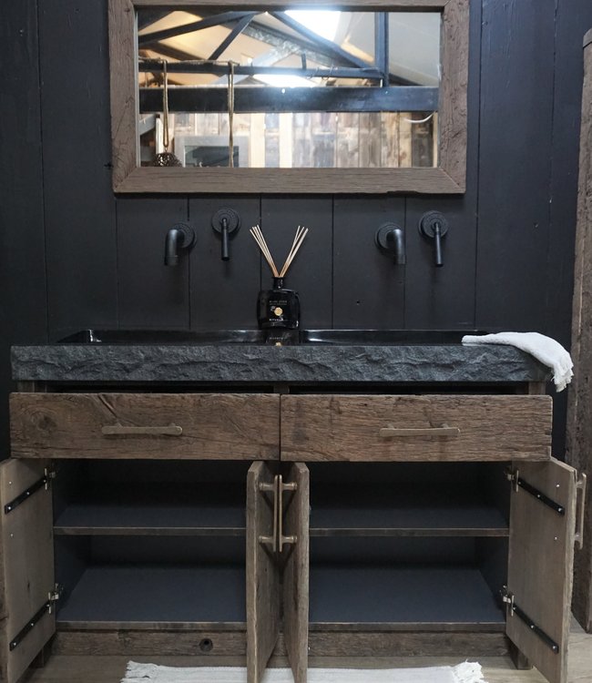 Rene Houtman Badkamermeubel Oud Eikenhout - Jurian - Kies Maat