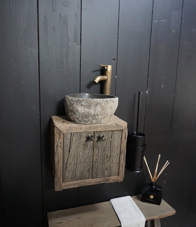 Rene Houtman Toiletset Zwevend Oak - Rivierkom