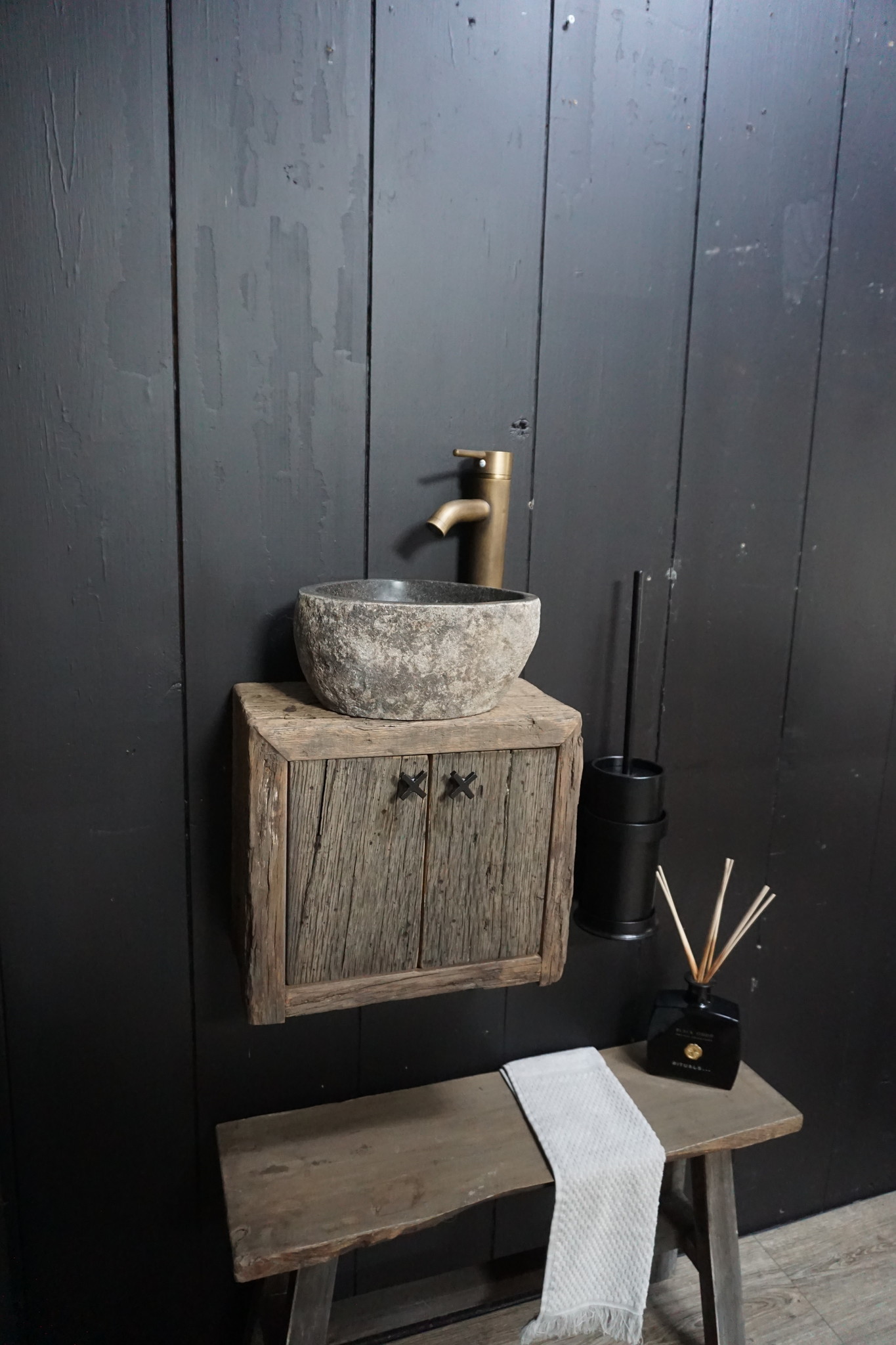 Rene Houtman Toiletset Zwevend Oak - Rivierkom