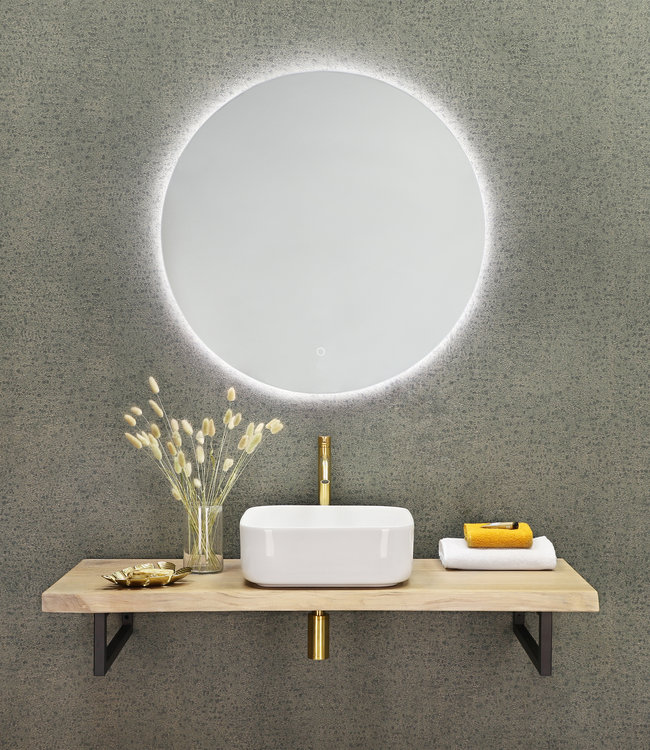 Differnz Hoge Kraan Warm/Koud - Gebogen Mat Goud