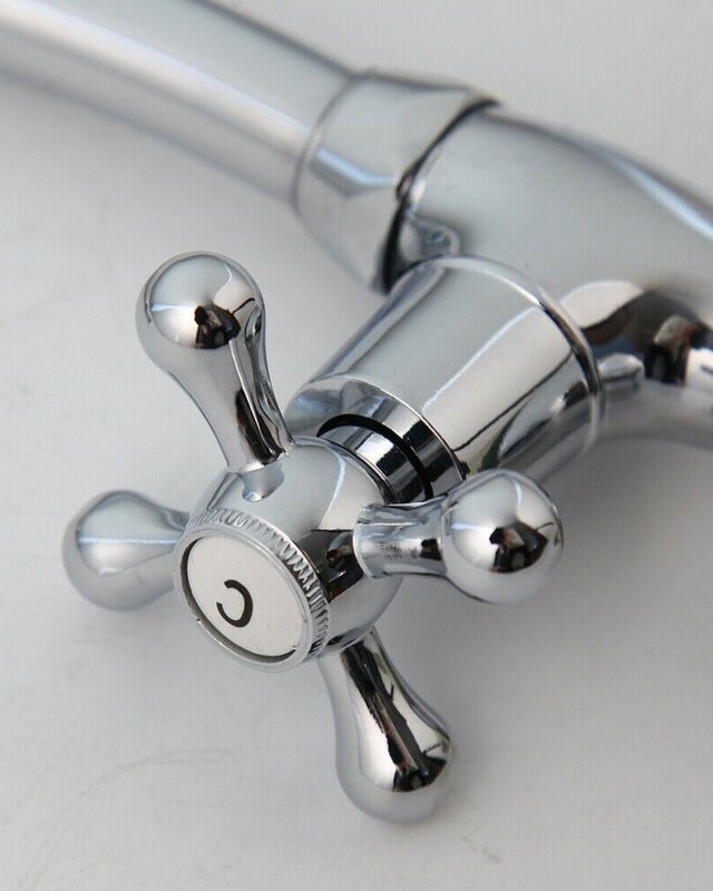 Rene Houtman Chromen Fonteinkraan - H24 cm - Koud Water