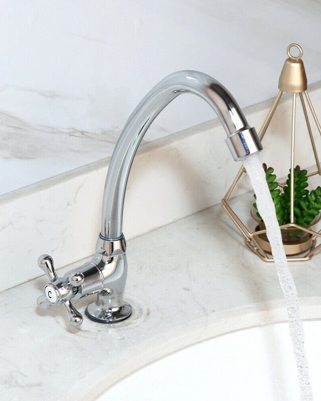 Rene Houtman Chromen Fonteinkraan - H24 cm - Koud Water