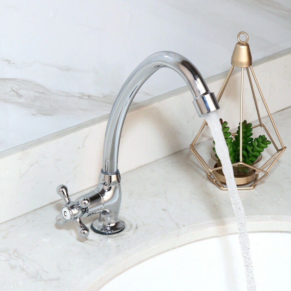 Rene Houtman Chromen Fonteinkraan - H24 cm - Koud Water