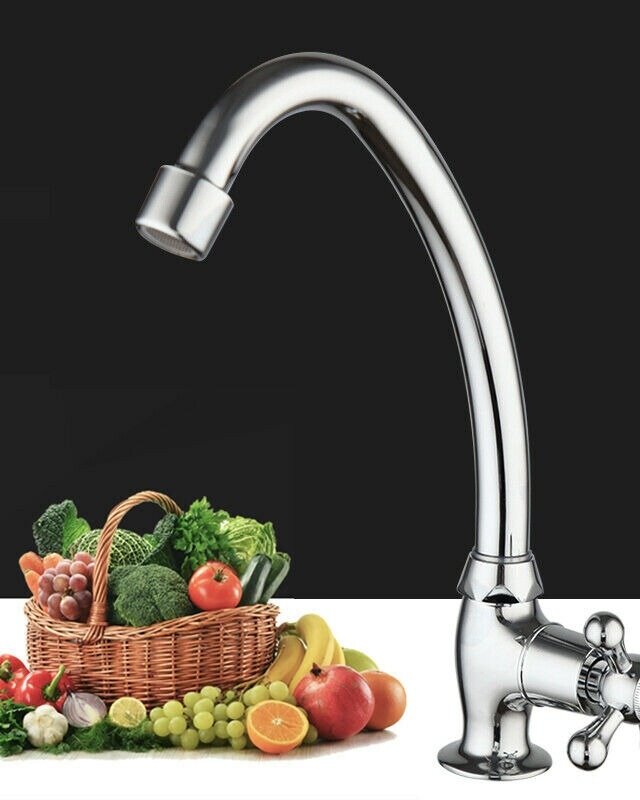 Rene Houtman Chromen Fonteinkraan - H24 cm - Koud Water