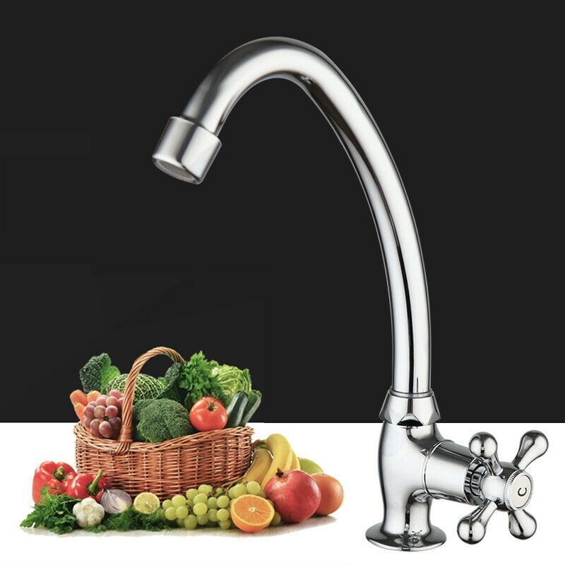 Rene Houtman Chromen Fonteinkraan - H24 cm - Koud Water