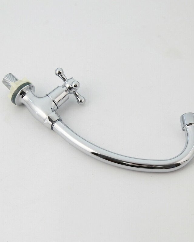 Rene Houtman Chromen Fonteinkraan - H24 cm - Koud Water