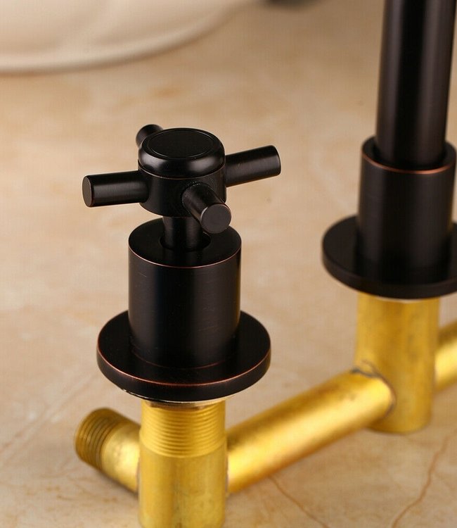 Rene Houtman Olie Bronzen Inbouwkraan - L22 cm