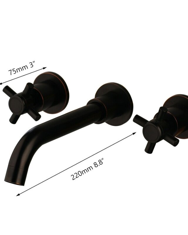 Rene Houtman Olie Bronzen Inbouwkraan - L22 cm