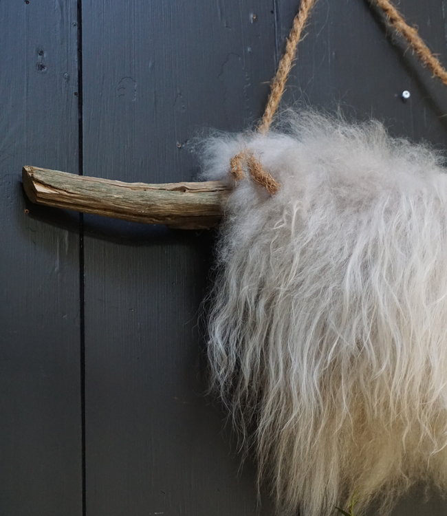 Rene Houtman Wolhanger Schapenvacht Grijs