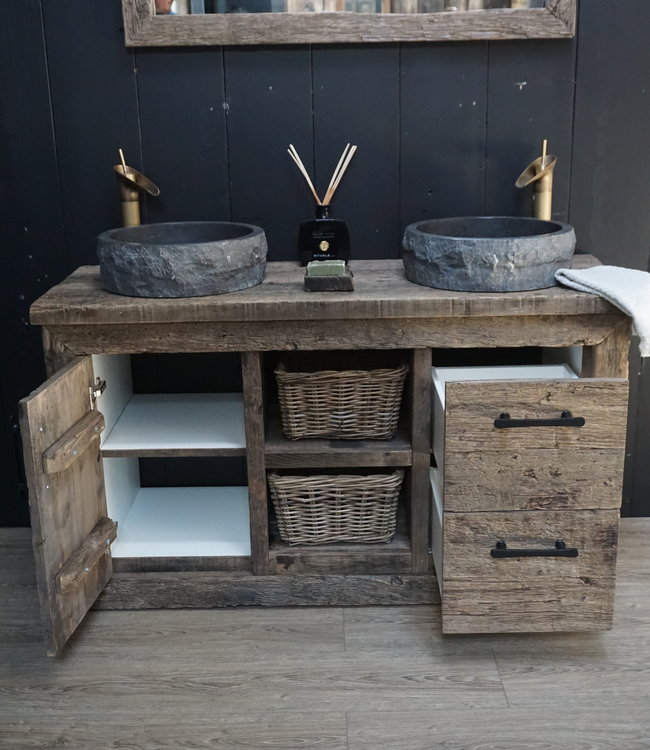 Rene Houtman Robustico Oud Eikenhouten Badkamermeubel