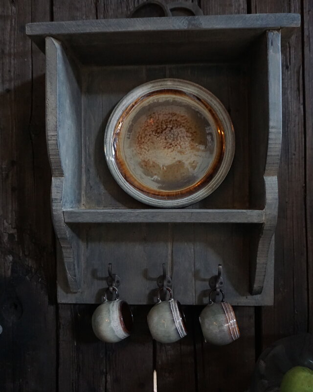 Rene Houtman Keukenrek/Kapstok Hout Grey H46xB40 cm