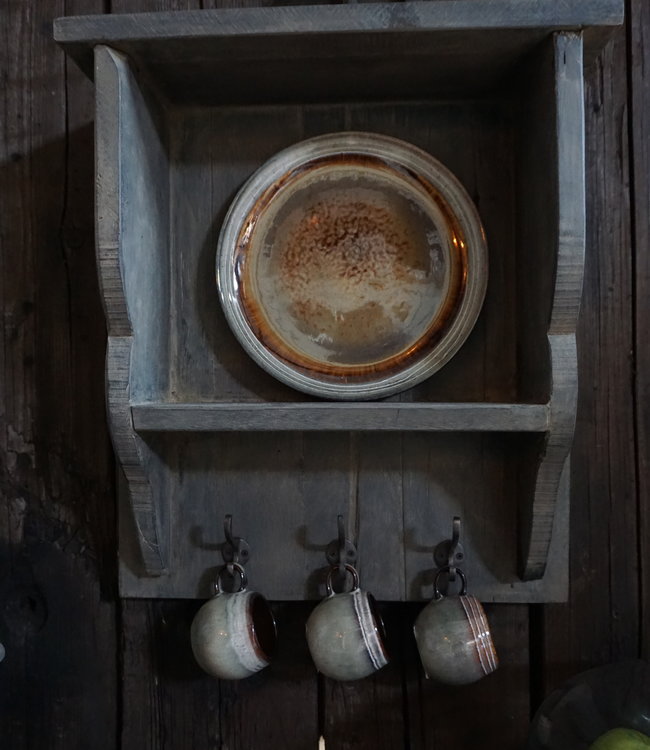 Rene Houtman Keukenrek/Kapstok Hout Grey H46xB40 cm