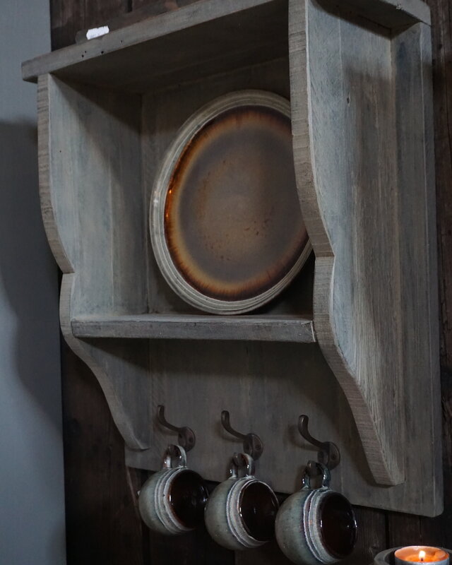 Rene Houtman Keukenrek/Kapstok Hout Grey H46xB40 cm