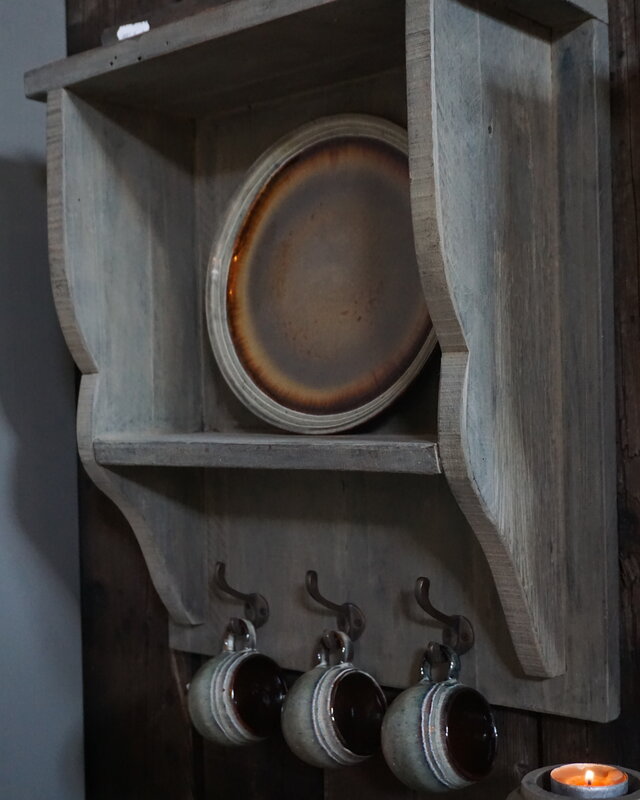 Rene Houtman Keukenrek/Kapstok Hout Grey H46xB40 cm