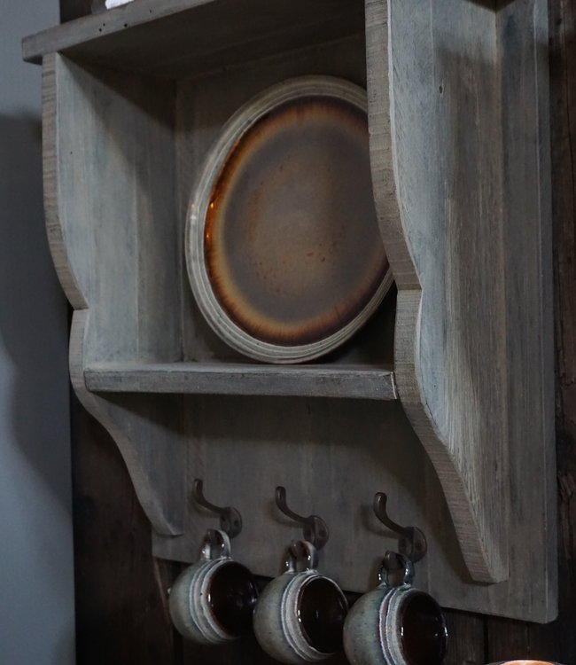 Rene Houtman Keukenrek/Kapstok Hout Grey H46xB40 cm