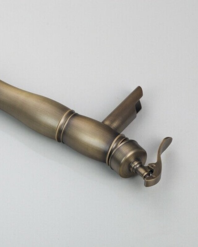 Rene Houtman Bronzen Watervalkraan - Mengbaar - H32 cm