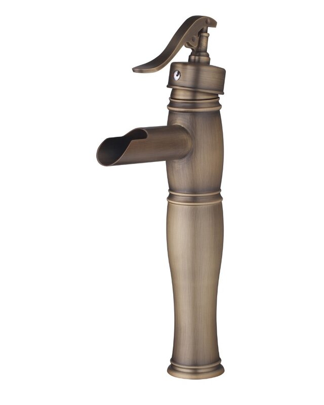 Rene Houtman Bronzen Watervalkraan - Mengbaar - H32 cm