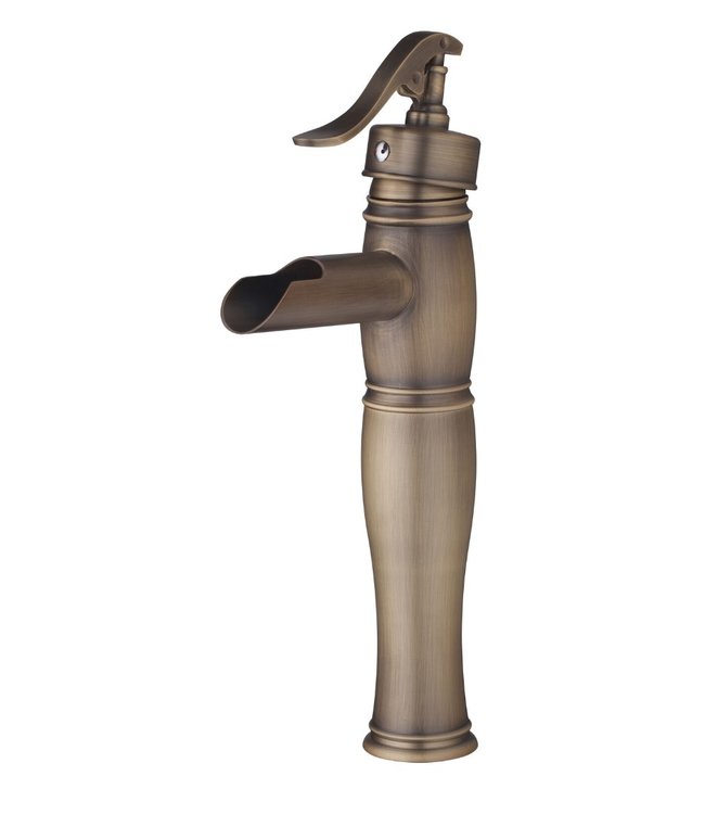 Rene Houtman Bronzen Watervalkraan - Mengbaar - H32 cm