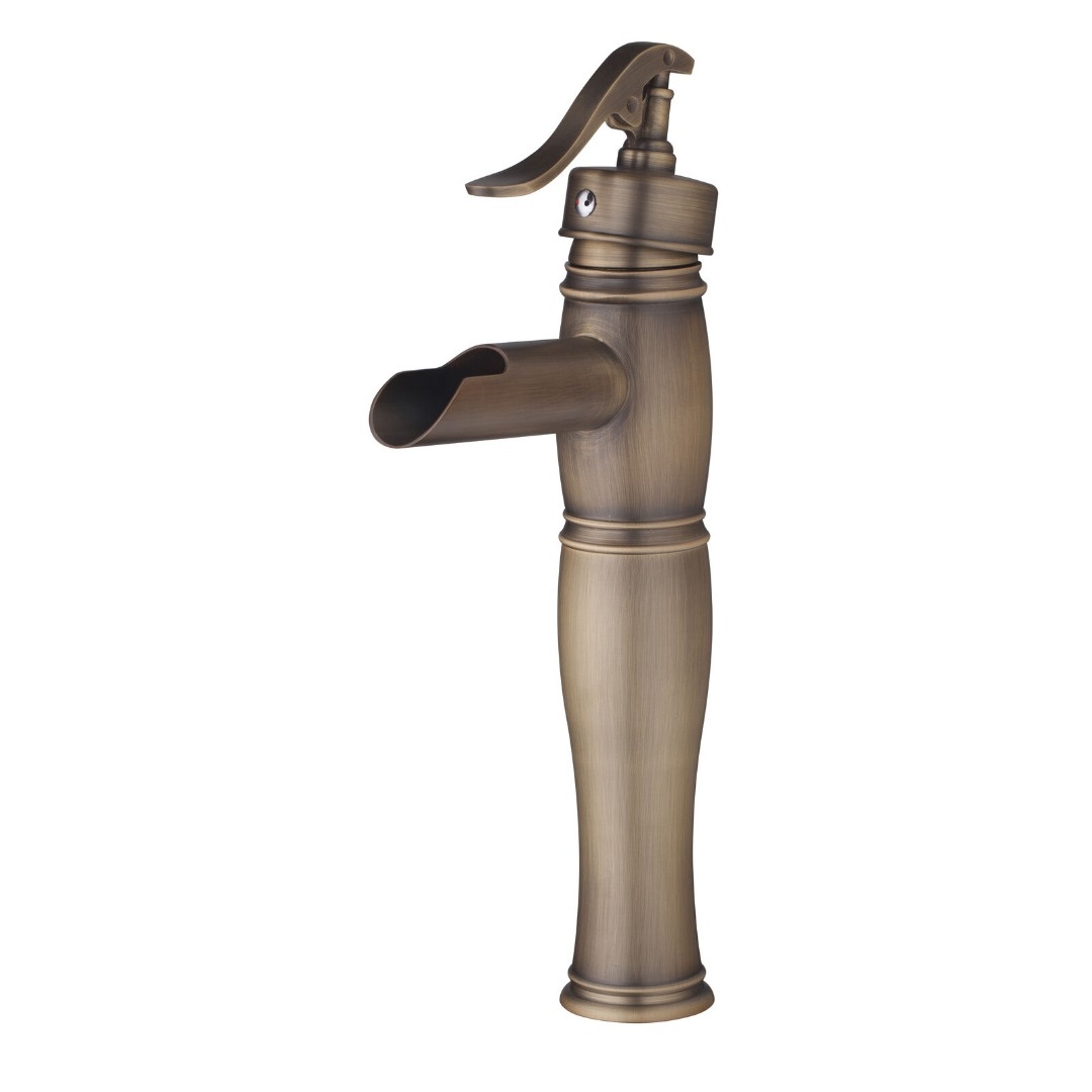 Rene Houtman Bronzen Watervalkraan - Mengbaar - H32 cm