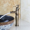 Bronzen Watervalkraan - Mengbaar - H32 cm