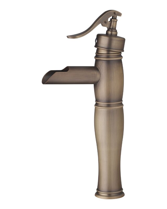 Rene Houtman Bronzen Watervalkraan - Mengbaar - H32 cm