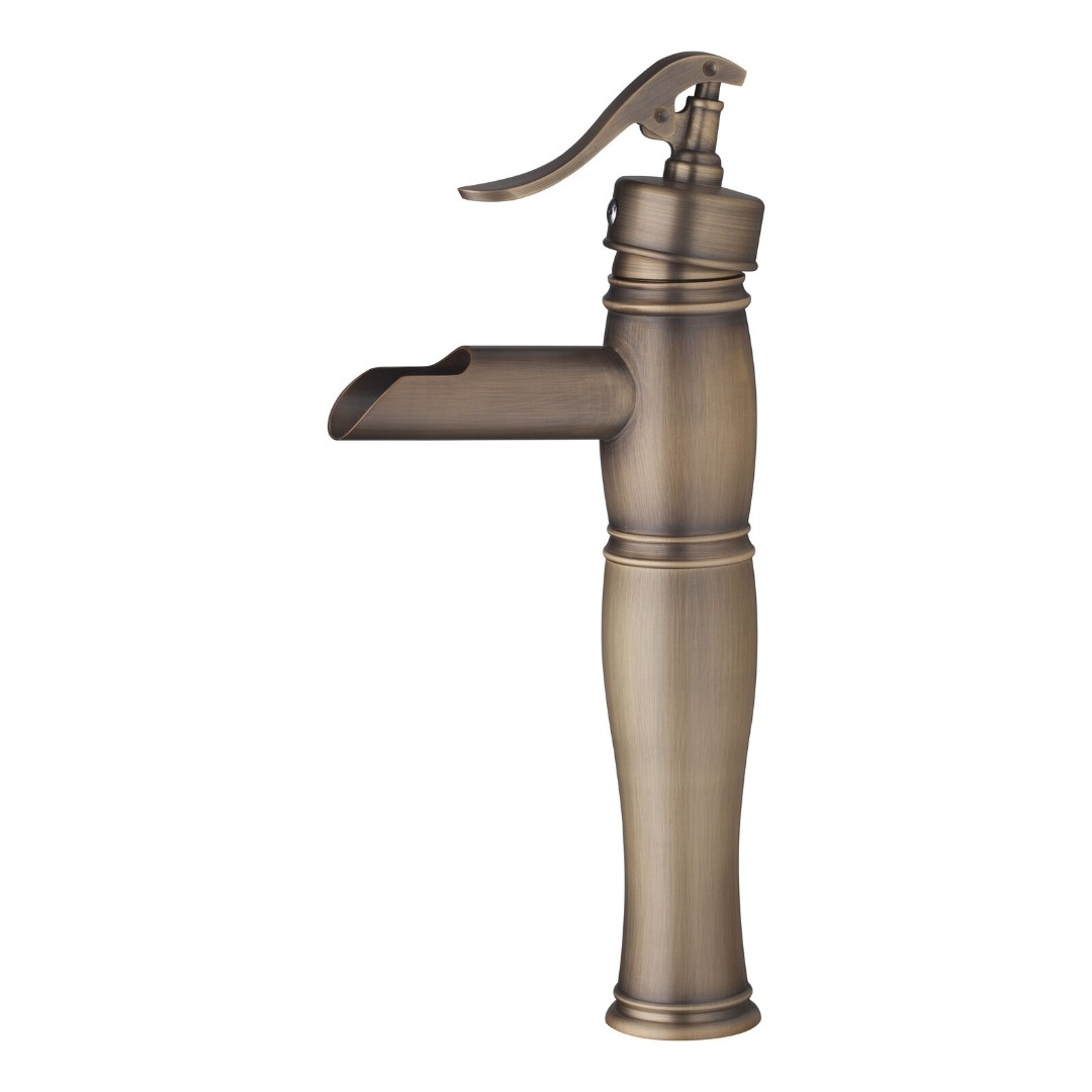 Rene Houtman Bronzen Watervalkraan - Mengbaar - H32 cm