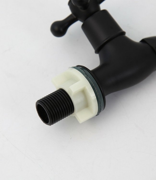 Rene Houtman Zwarte Fonteinkraan - Koud Water - H24 cm