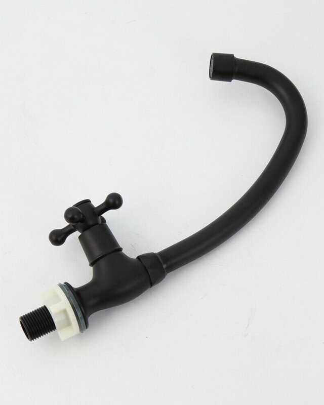 Rene Houtman Zwarte Fonteinkraan - Koud Water - H24 cm