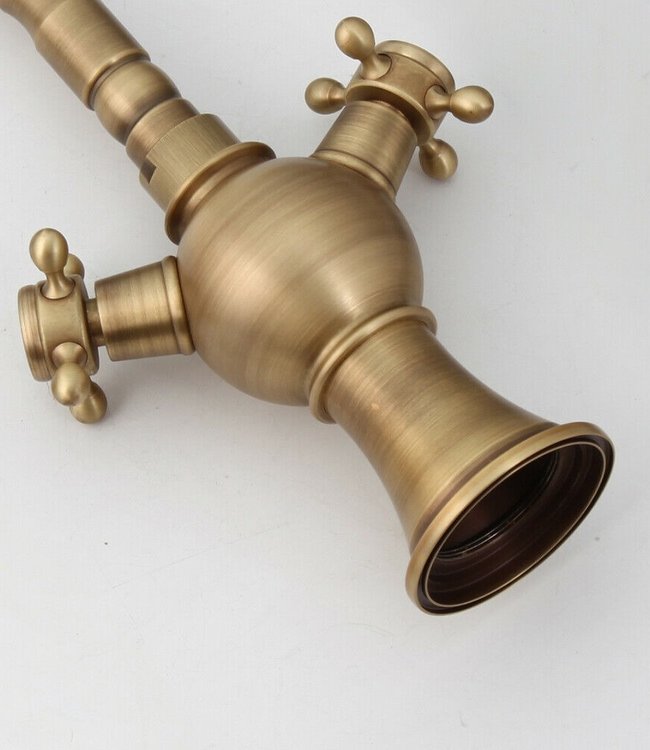 Rene Houtman Landelijke Bronzen Mengkraan - H32 cm