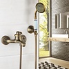 Bronzen Badkraan met Handdouche - L20 cm