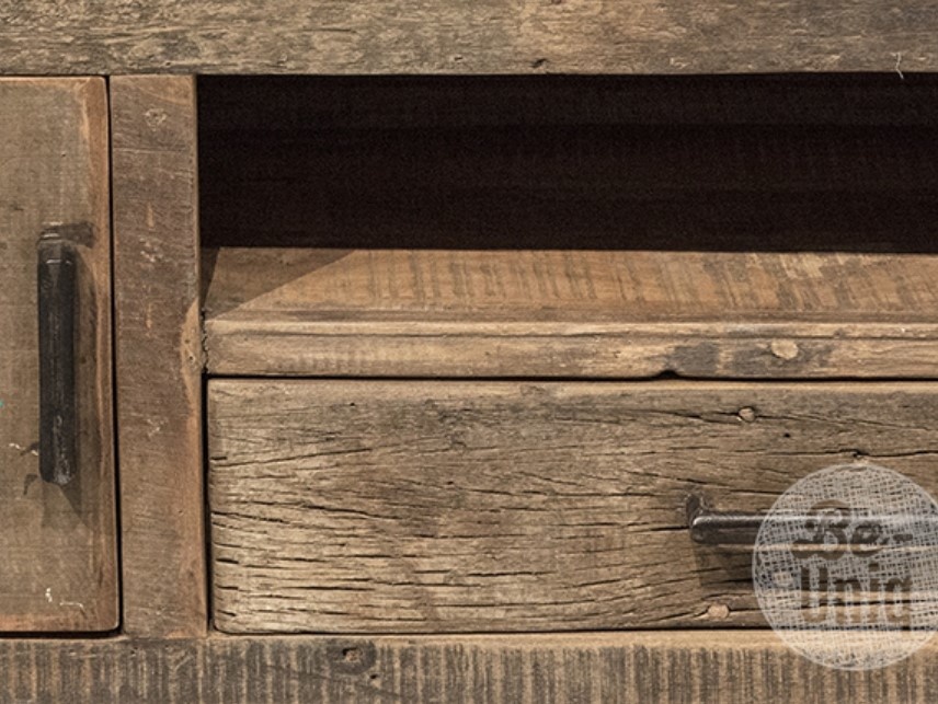 Be-Uniq TV-Dressoir | Urban Collection | 200 cm | Oud Hout