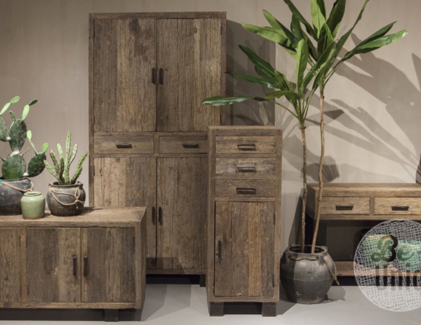 Be-Uniq TV-Dressoir | Urban Collection | 200 cm | Oud Hout