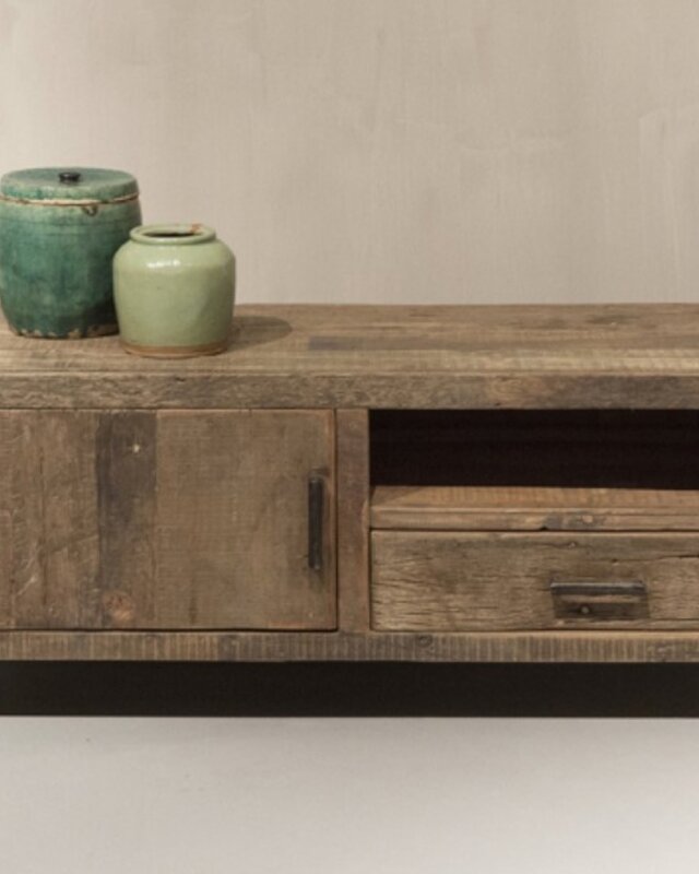 Be-Uniq TV-Meubel | Urban Collection | 130 cm | Oud Hout